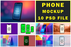 Smartphone Mockup Bundle, an Android Mockup by ForhadGFX