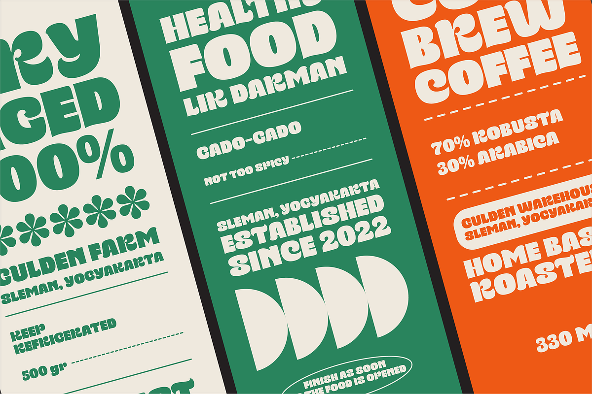 SG - BRISCY Display Font, a Font by Studio Gulden (Photo 8 of 12)