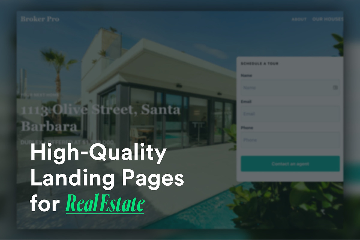9 Real Estate Landing Pages Template, a HTML Template by Landdy (Photo 1 of 5)