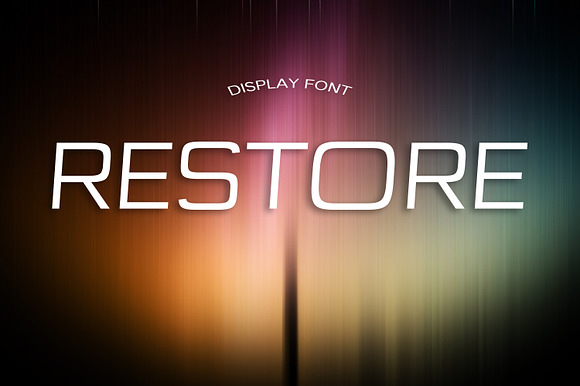 RESTORE font preview 4