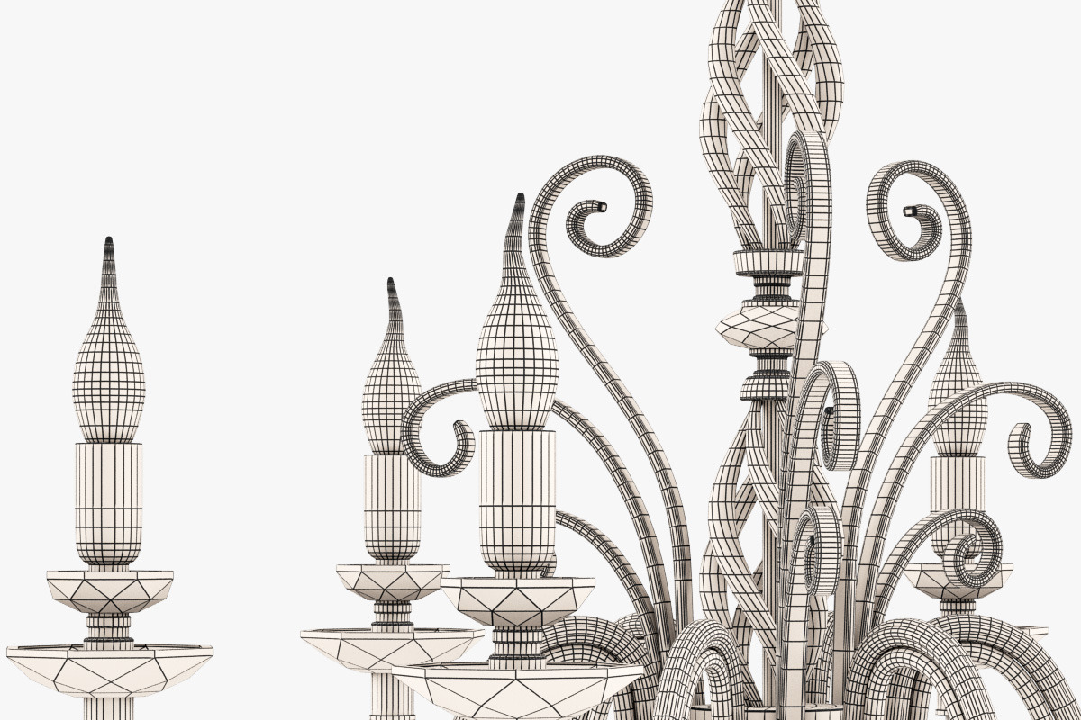 Euroluce Lampadari Alicante L6L, a Furniture 3D Model by Markelos (Photo 8 of 10)