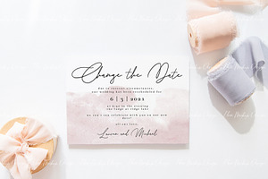 Wedding Horizontal 7x5 Card Mockup