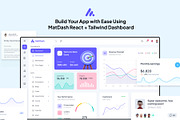 MatDash Tailwind React Admin Theme, a React Template by AdminMart (Thumbnail 2 of 7)