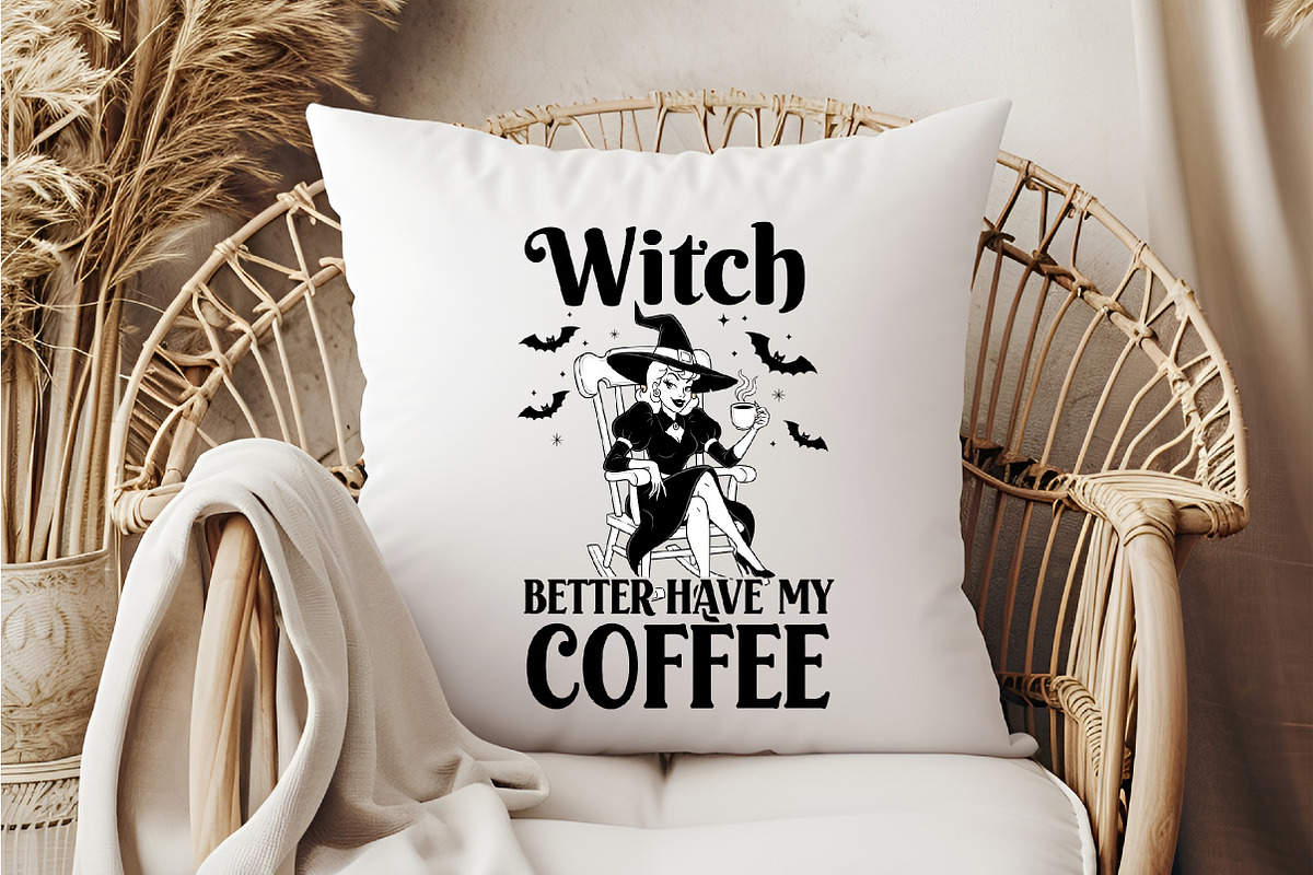 Halloween Witch Better Have My Coffe, an Illustration by DreamCafeArt (Photo 6 of 7)