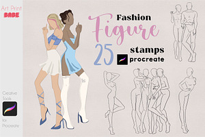 Guide Figure Stamp Fashion Art Body