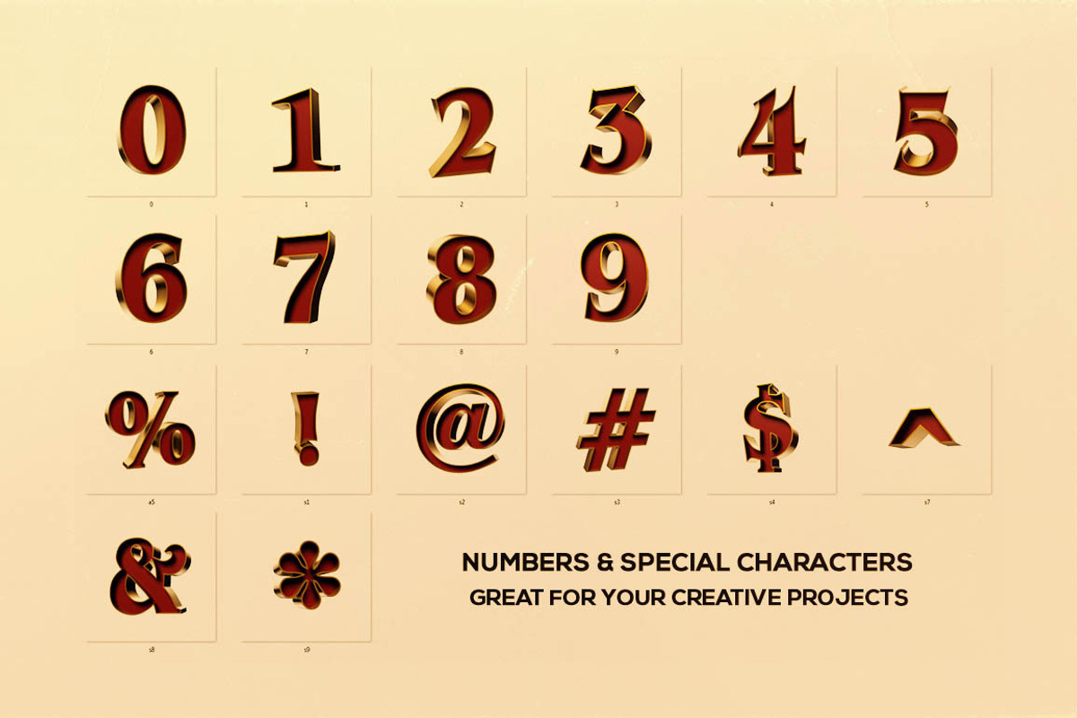 CircusCircus - 3D Lettering & Font preview 3