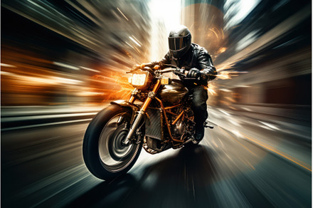 Swift Motorcycle speeding. Generate, a Sports & Recreation Photo by Ylivdesign
