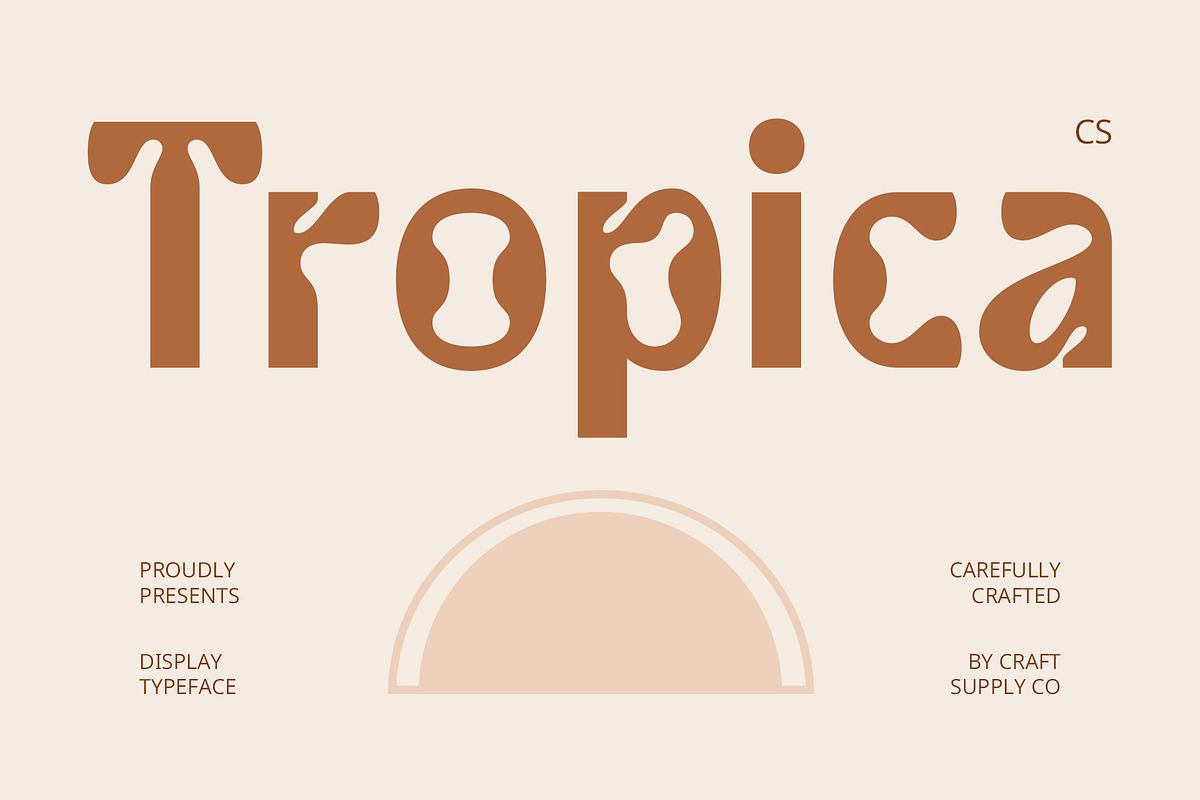 CS Tropica – Psychedelic Font, a Sans Serif Font by Craft Supply Co. (Photo 1 of 8)