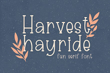 Harvest Hayride, Cute Serif Font