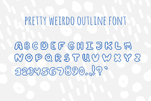 PRETTY WEIRDO Pixel Display Font