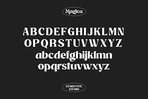 Magica Stylish Display Typeface Font