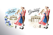 Welcome to Germany. Watercolor set, an Illustration by Daria Ustiugova (Thumbnail 5 of 15)