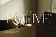 Rolive - Luxury Modern Serif, a Serif Font by Muflieart (Thumbnail 1 of 10)