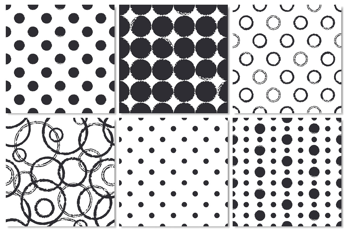 Ink Hand Drawn Seamless Patterns Set, a Pattern Graphic by Krolja (Photo 4 of 4)