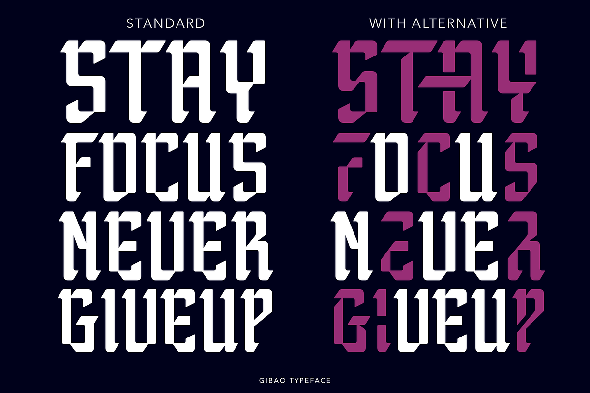 Gibao Typeface, a Font by TypeClassHeroes (Photo 2 of 15)