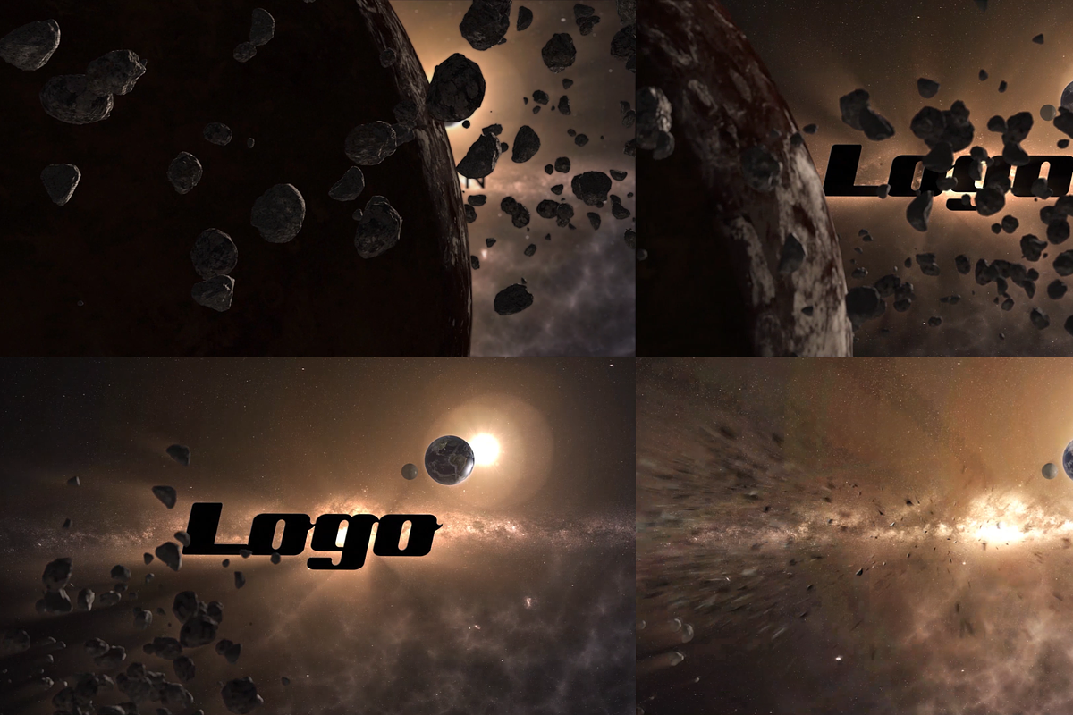 Space Logo Explosion Premiere Pro