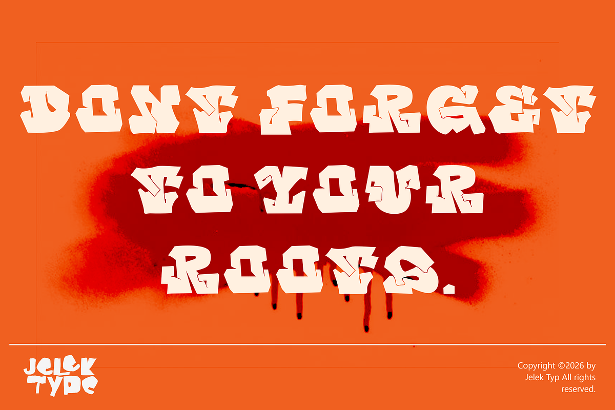 Spray Cult, a Blackletter Font by JelekType (Photo 4 of 8)