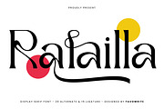 Rafailla - Display Serif Font, a Serif Font by Favo Write (Thumbnail 1 of 13)