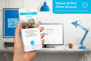 iPhone 6S Plus Office Mockup, an iPhone Mockup by RSplaneta (Thumbnail 1 of 6)