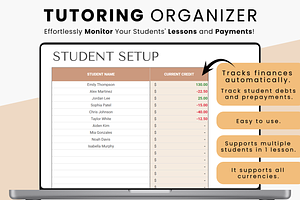 Tutoring Organizer & Lesson Planner