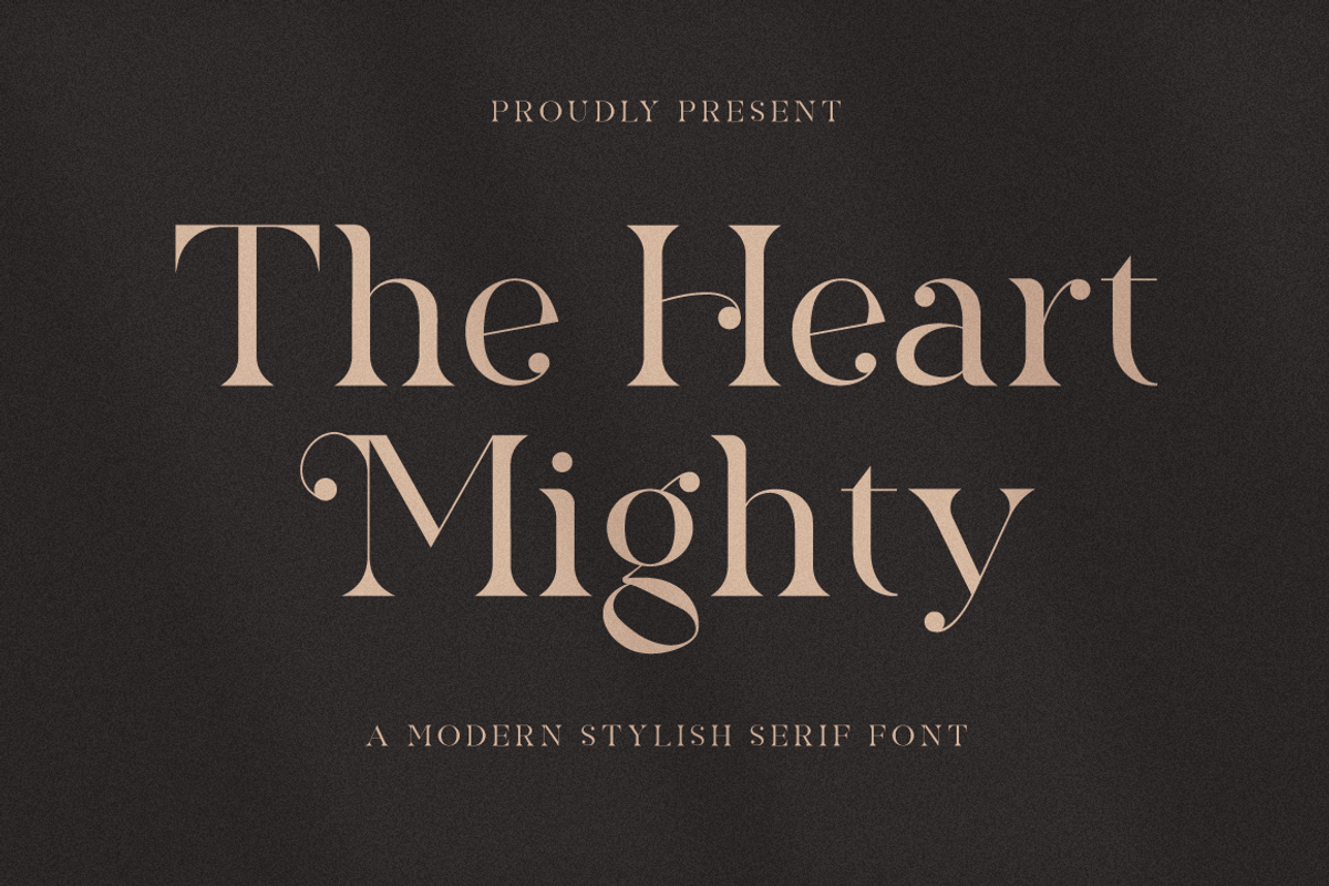 The Heart Mighty - Elegant Serif, a Serif Font by RockboyStd (Photo 1 of 12)