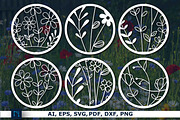 Paper cut Wildflower Ornaments SVG, a Graphic by NGISED (Thumbnail 2 of 2)
