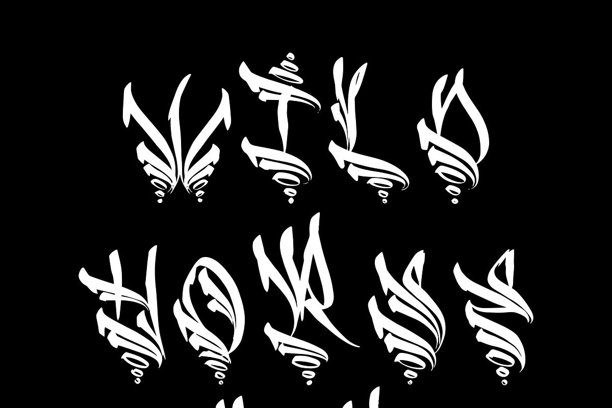 WILD HORSE CAPS, a Blackletter Font by Beau Hopps Design (Photo 4 of 4)