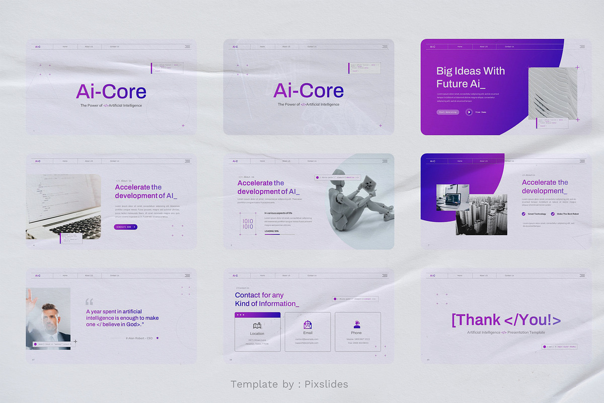 Artificial Intelligence PowerPoint, a Presentation Template by Pixslides (Photo 6 of 6)