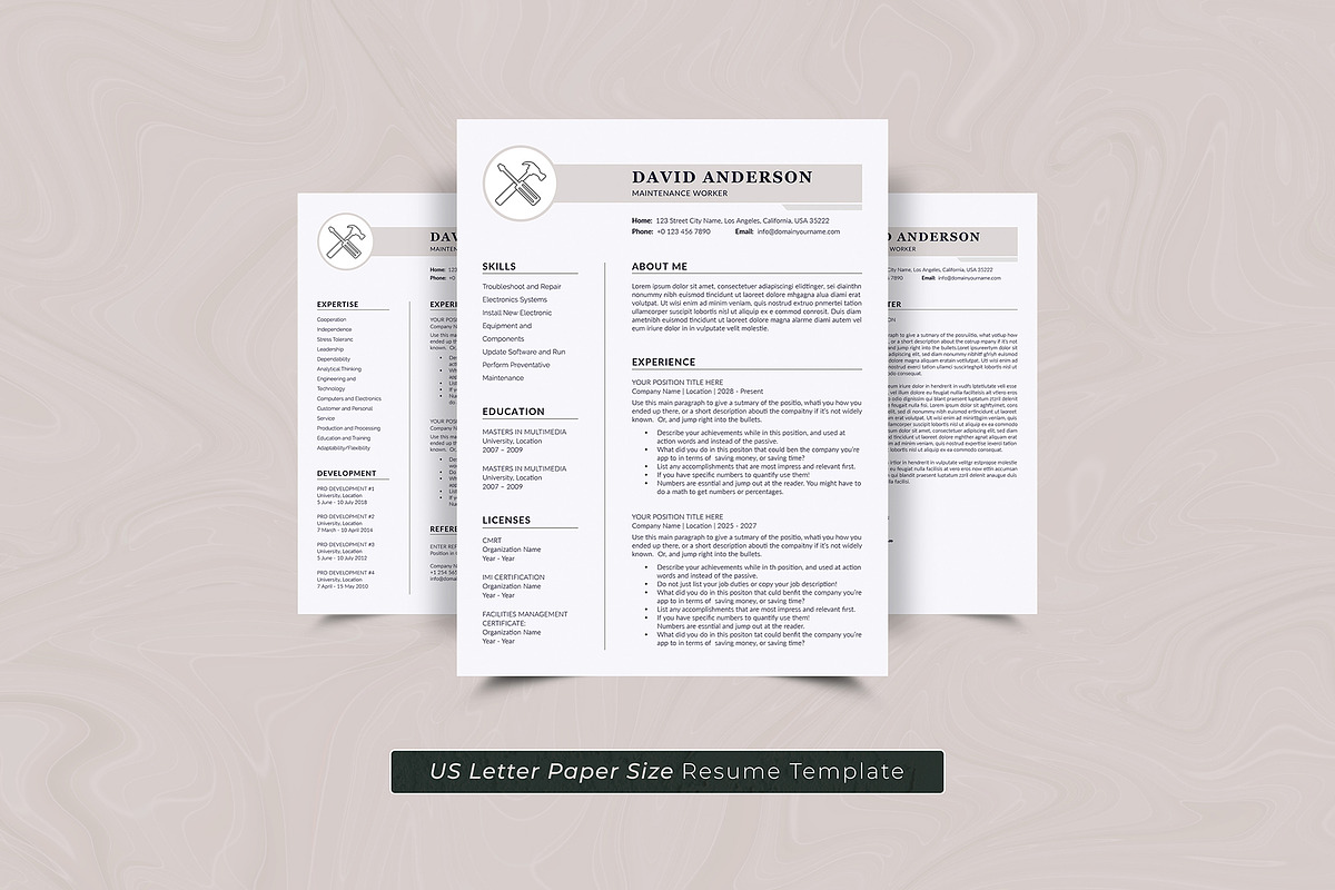 Resume Template, a Resume Template by DesignDevisers (Photo 6 of 10)