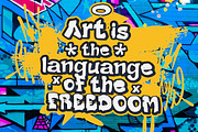 DARK LIGHT - Graffiti Style Font, a Font by twinstd (Thumbnail 7 of 10)