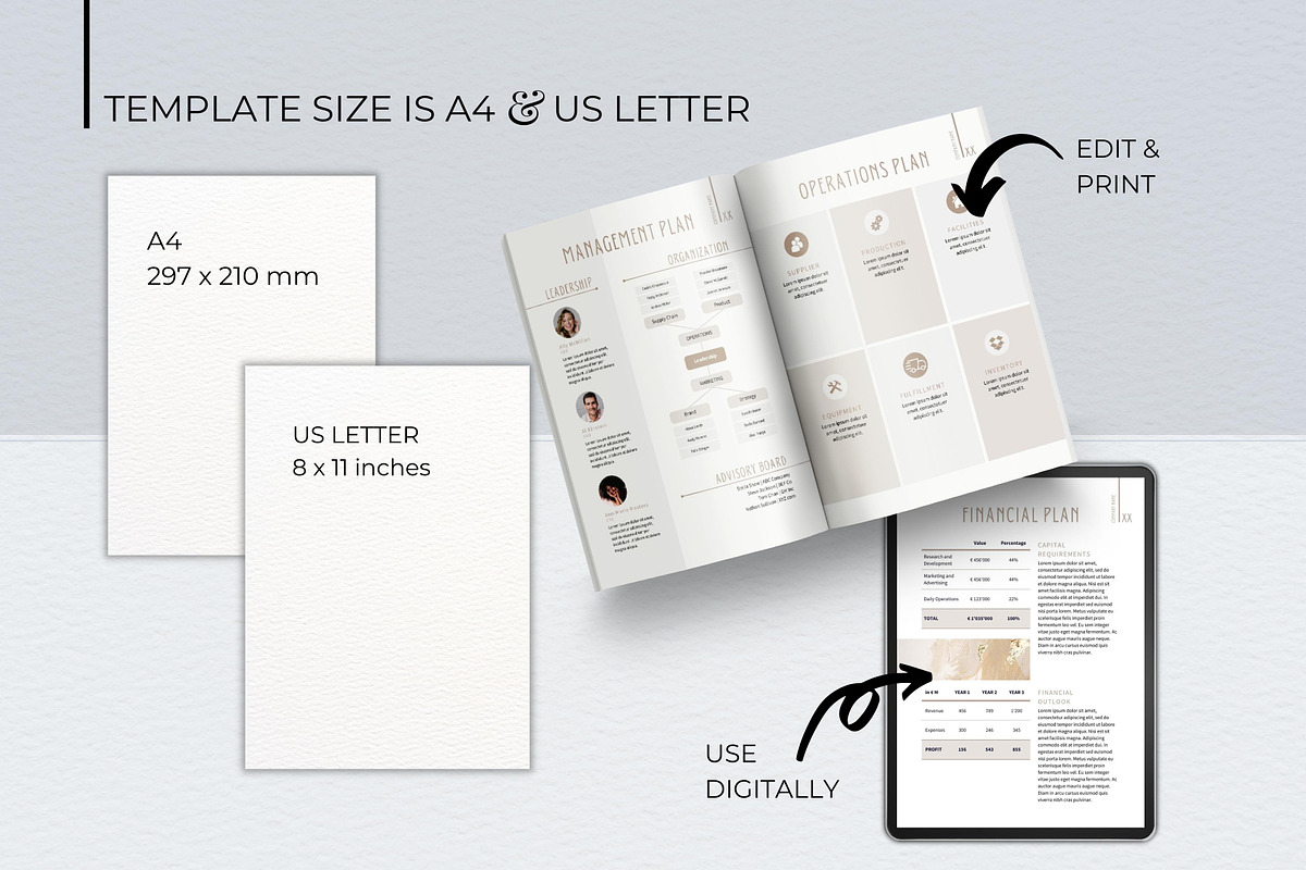 Professional Business Plan Template, a Magazine Template by B2 Studio (Photo 9 of 11)