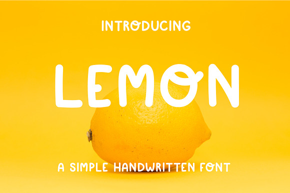 Simple playful font - Lemon preview 7