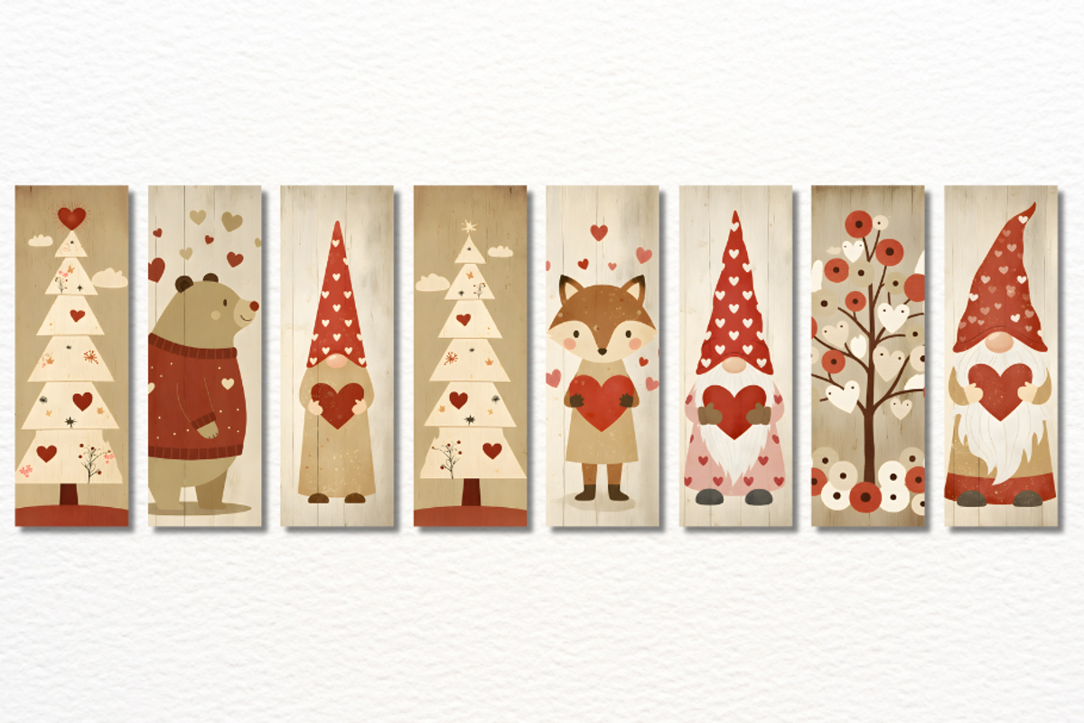 Valentine Bookmarks Png Bundle, a Graphic by Markicha Art (Photo 6 of 10)