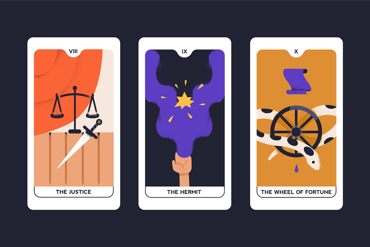 Tarot cards set. Major arcana deck, an Illustration by Good Studio (Photo 5 of 9)