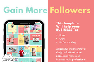 Colorful Instagram Canva Template