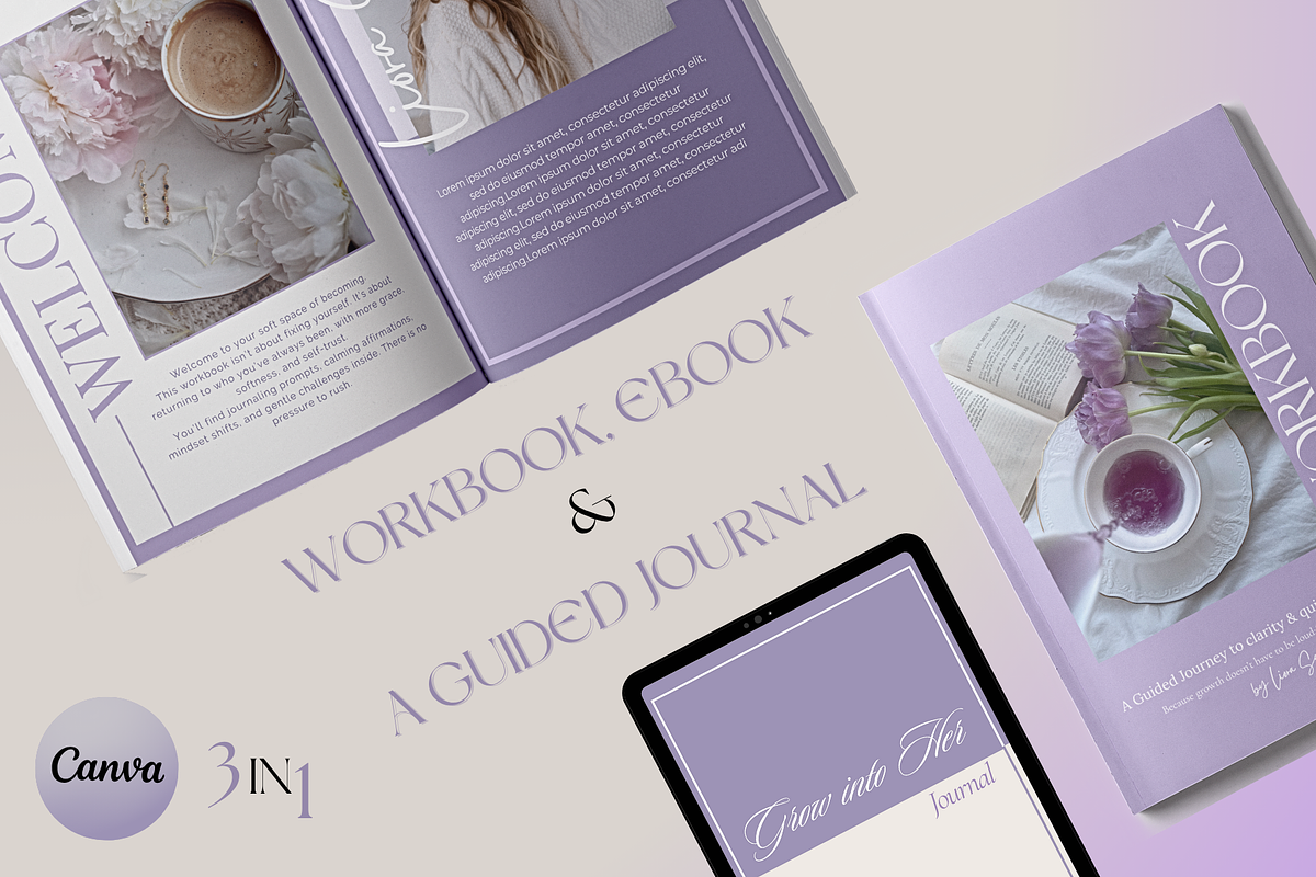 3-In-1Workbook,Ebook& Guided Journal