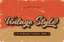 Vintage Style - Bold Script Font