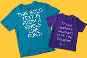 Kadigan Line - single-line font, a Sans Serif Font by Missy Meyer (Thumbnail 2 of 8)