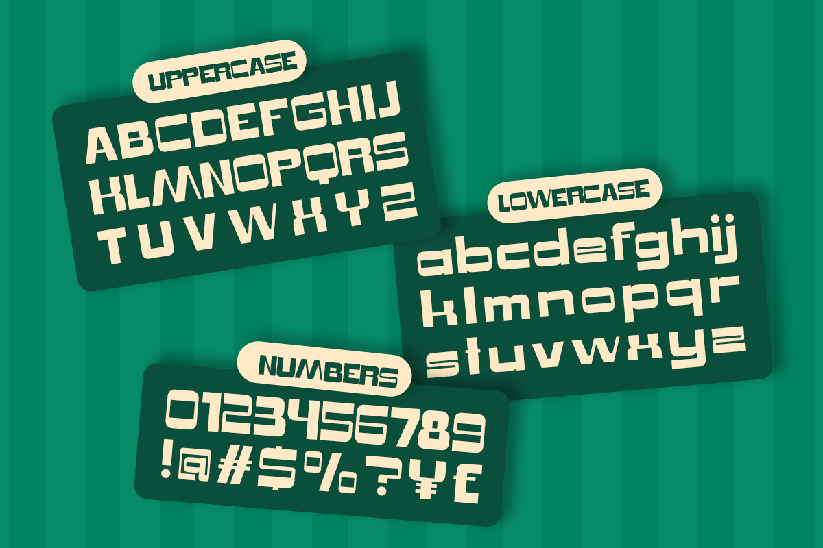 Genibos - Food Display Font, a Sans Serif Font by Pandeka Studio (Photo 9 of 9)