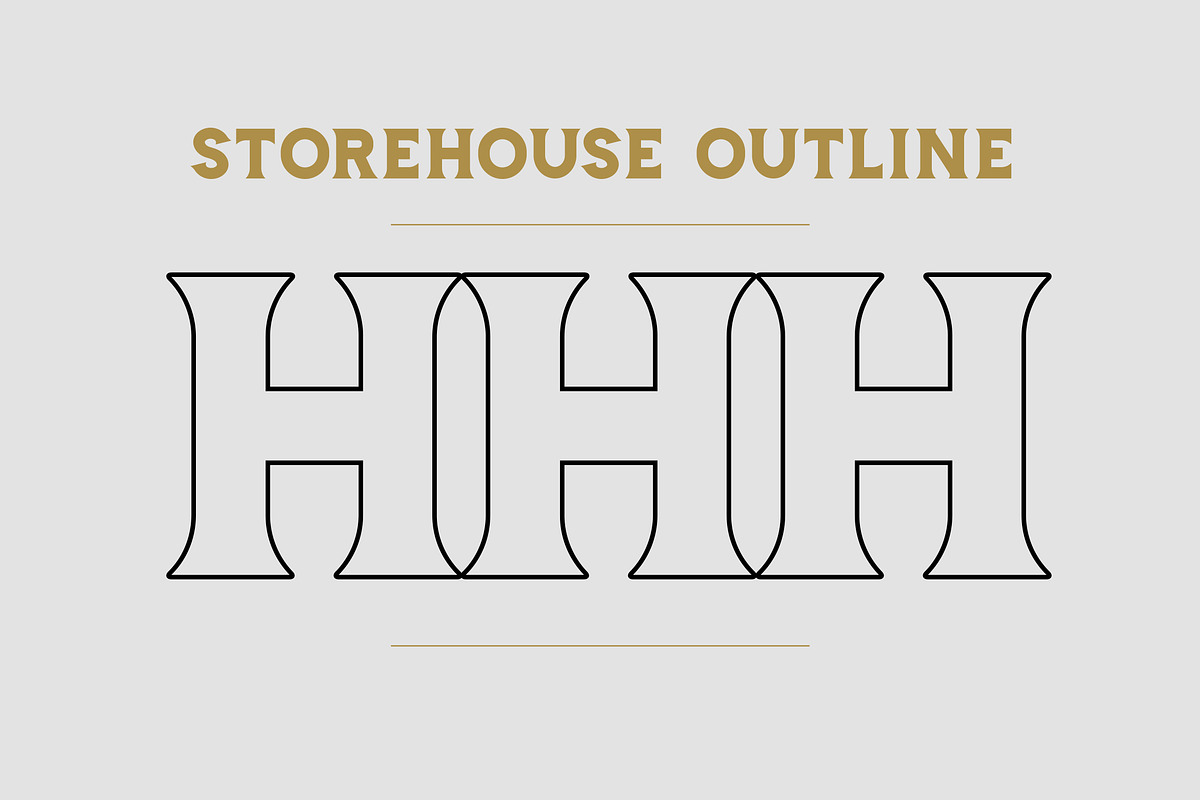 Storehouse Font + Vector shapes, a Serif Font by LeoSupply.co (Photo 14 of 18)