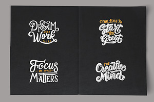 SVG Lettering Motivational Quotes