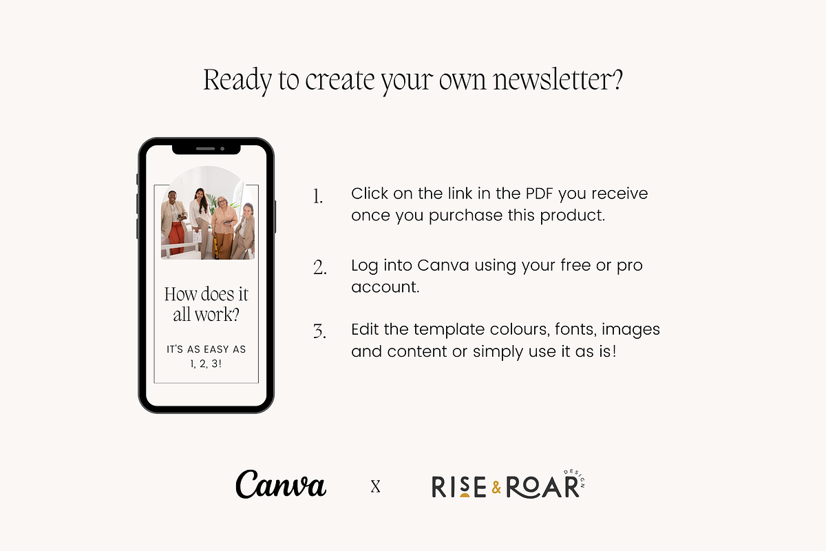 20 page Monthly Newsletter Template, a Marketing Template by Rise and Roar Design (Photo 9 of 9)