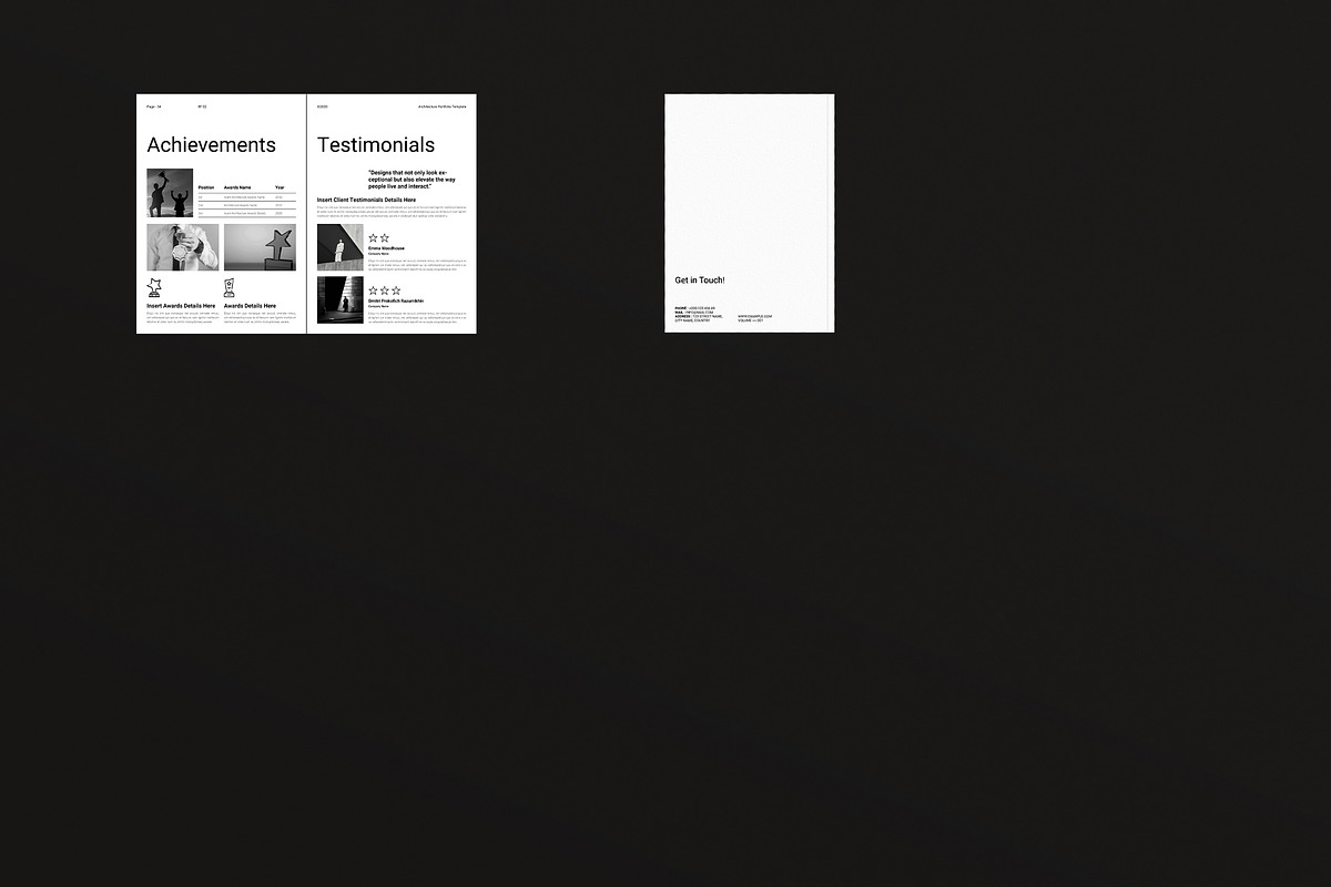 Architecture Portfolio Template, a Brochure Template by DesignCrest (Photo 18 of 18)