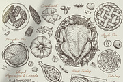 Thanksgiving dinner - Vector food, a Food Illustration by Aquatinta (Thumbnail 2 of 7)