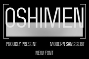 OSHIMEN, a Sans Serif Font by maxstrim_graphich