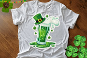 St. Patrick's Day Green Beer Splash, an Illustration by Canvas Craft (Thumbnail 3 of 4)