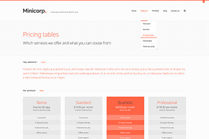 Minicorp - Agency WordPress Theme