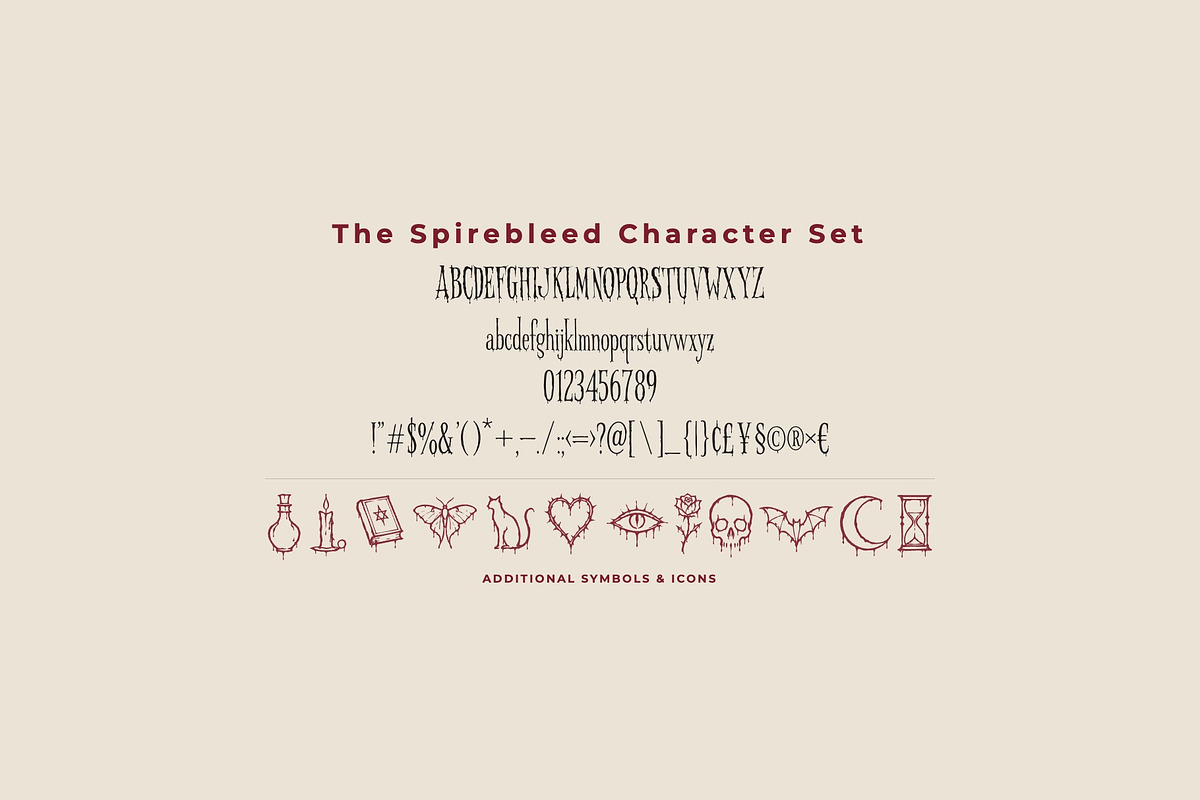 Spirebleed Gothic Botanical Font, a Serif Font by Graphic Spirit (Photo 2 of 8)