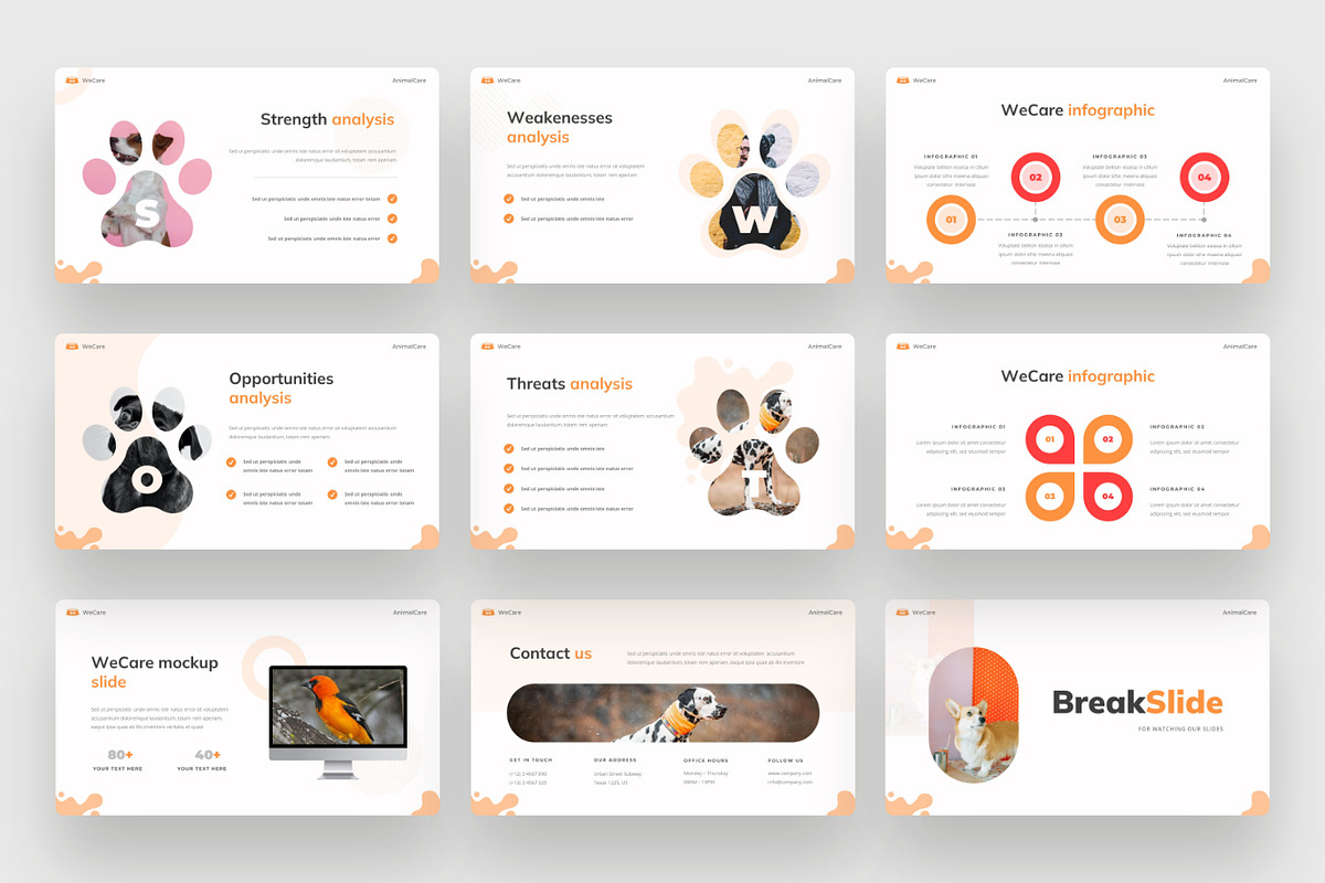 WeCare - Pet's animals PowerPoint, a Presentation Template by BeadyLab (Photo 5 of 6)