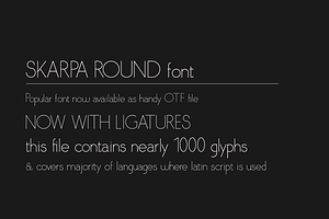 Skarpa Round.otf Font